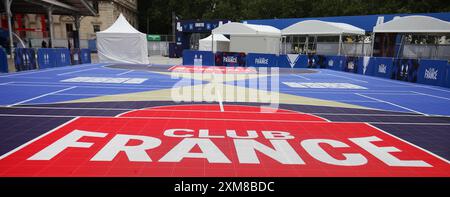 Paris, France. 26 juillet 2024. Club France illustration pendant les Jeux Olympiques Paris 2024 le 26 juillet 2024 à la Villette à Paris, France - photo Jonathan Rebboah/Panoramic/DPPI Media Credit : DPPI Media/Alamy Live News Banque D'Images