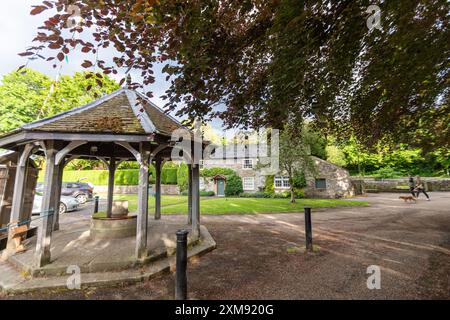 Le pont de Sheepwash, village d'Ashford-in-the-Water paroisse civile dans le Derbyshire Peak District, Angleterre, Royaume-Uni Banque D'Images