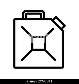 boîte de collection de marque de logo linéaire d'icône d'huile moteur en noir et blanc pour le web Illustration de Vecteur