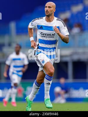 Zwolle, pays-Bas. 26 juillet 2024. ZWOLLE, PAYS-BAS - JUILLET 26 : Tolis Vellios de PEC Zwolle lors du match amical de pré-saison entre PEC Zwolle et de Graafschap au MAC3Parkstadion le 26 juillet 2024 à Zwolle, pays-Bas. (Photo de Raymond Smit/Orange Pictures) crédit : Orange pics BV/Alamy Live News Banque D'Images