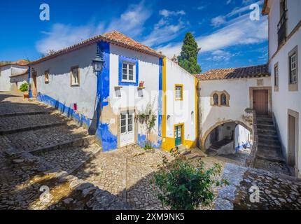 Óbidos est une ville et une municipalité de la région de l'Oeste, province historique de l'Estrémadure et du district de Leiria. Banque D'Images