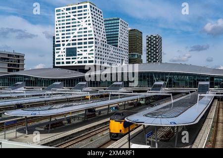 Utrecht, pays-Bas, Utrecht Centraal, Gare centrale, Hôtel de ville Banque D'Images