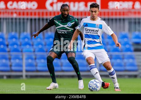 Zwolle, pays-Bas. 26 juillet 2024. ZWOLLE, PAYS-BAS - JUILLET 26 : Filip Krastev de PEC Zwolle lors du match amical de pré-saison entre PEC Zwolle et de Graafschap au MAC3Parkstadion le 26 juillet 2024 à Zwolle, pays-Bas. (Photo de Raymond Smit/Orange Pictures) crédit : Orange pics BV/Alamy Live News Banque D'Images