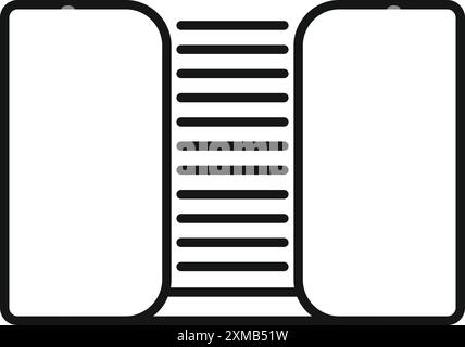 Purificateur d'air avec filtre de flux d'air élimine la poussière et purifie l'air dans la pièce Illustration de Vecteur