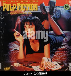 Couverture de disque vinyle vintage. Pulp Fiction-original Soundtrack, 1994 Banque D'Images