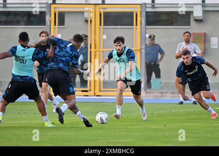 Castel Di Sangro, Italie. 25 juillet 2024. Khvicha Kvaratskhelia lors de l'entraînement à Castel di Sangro (AQ) avant le championnat de Serie A 2024-25, Italie (Felice de Martino/SPP) crédit : SPP Sport Press photo. /Alamy Live News Banque D'Images