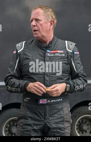 Spa, Belgique. 26 juillet 2024. L’ancien pilote de F1 Martin Brundle est photographié lors de l’entraînement libre avant le Grand Prix F1 de Belgique, à Spa-Francorchamps, vendredi 26 juillet 2024. Le Grand Prix de formule 1 de Spa-Francorchamps se déroule ce week-end, du 25 au 28 juillet. BELGA PHOTO JONAS ROOSENS crédit : Belga News Agency/Alamy Live News Banque D'Images