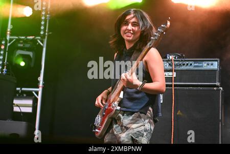 26 juillet 2024, Sheffield, South Yorkshire, U. K : Mary à la junkyard jouant au tramlines Festival 2024 , Sheffield, Royaume-Uni (image crédit : © Robin Burns/ZUMA Press Wire) USAGE ÉDITORIAL SEULEMENT! Non destiné à UN USAGE commercial ! Banque D'Images