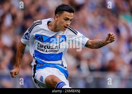 Zwolle, pays-Bas. 26 juillet 2024. ZWOLLE, PAYS-BAS - JUILLET 26 : Eliano Reijnders de PEC Zwolle lors du match amical de pré-saison entre PEC Zwolle et de Graafschap au MAC3Parkstadion le 26 juillet 2024 à Zwolle, pays-Bas. (Photo de Raymond Smit/Orange Pictures) crédit : Orange pics BV/Alamy Live News Banque D'Images