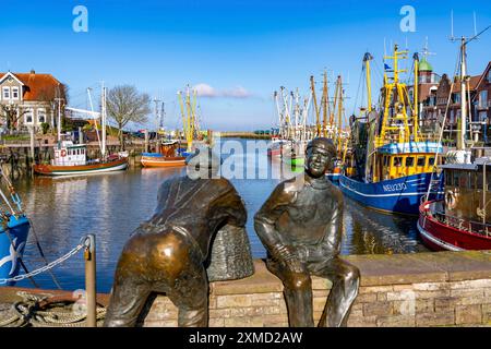 Cutter Harbour Neuharlingersiel, basse-Saxe, Allemagne Banque D'Images