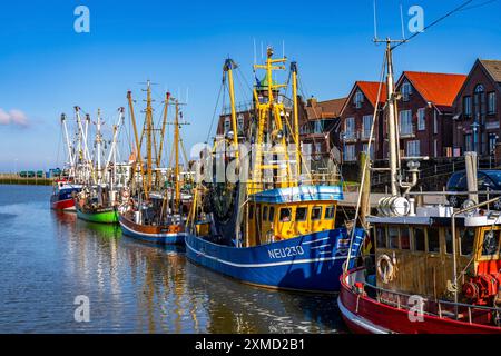 Cutter Harbour Neuharlingersiel, basse-Saxe, Allemagne Banque D'Images