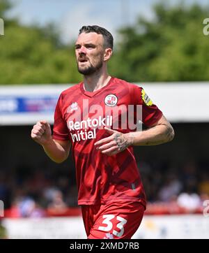 Crawley Town's Scott Malone pendant le match amical de pré-saison entre Crawley Town et Crystal Palace au Broadfield Stadium , Crawley , Royaume-Uni - 27 juillet, 2024. Photo Simon Dack / téléobjectif images à usage éditorial exclusif. Pas de merchandising. Pour Football images, les restrictions FA et premier League s'appliquent inc. aucune utilisation d'Internet/mobile sans licence FAPL - pour plus de détails, contactez Football Dataco Banque D'Images