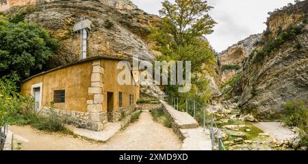 Route des passerelles, Alquézar, comarca Somontano Province de Huesca, Aragon, Espagne, Europe Banque D'Images