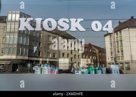 Le Schalker Mile, Mile of tradition, Kurt-Schumacher-Strasse à Gelsenkirchen-Schalke, Gelsenkirchen, Rhénanie du Nord-Westphalie, Allemagne Banque D'Images