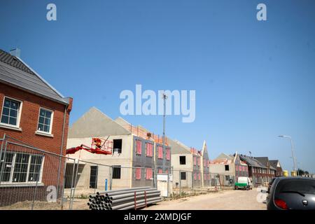 Construction de nouvelles maisons résidentielles dans le quartier Koningskwartier de Zevenhuizen aux pays-bas Banque D'Images