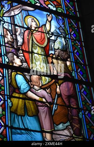 L'église notre-Dame d'Alfortville est une église paroissiale adoptée de la fin du XIXe siècle située dans la commune d'Alfortville. Banque D'Images