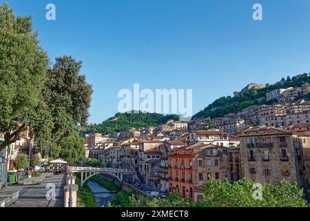 Vieille ville de Cosenza, capitale et centre culturel de la province du même nom dans la région de Calabre. Italie, Europe du Sud Banque D'Images