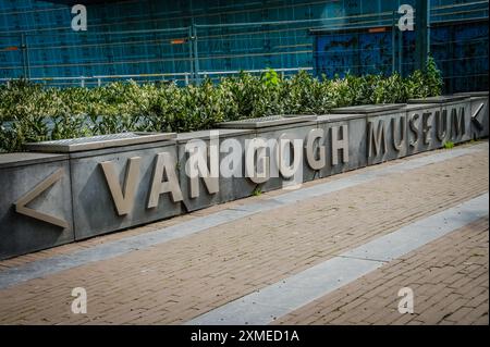 Le musée Van Gogh est un musée d'art dédié aux œuvres de Vincent van Gogh et de ses contemporains. Situé à Amsterdam, aux pays-Bas, le mus Banque D'Images