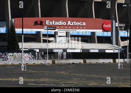 Estadio Azteca, stade Azteca, domicile du club de football Club America et lieu du match d'ouverture de la Coupe du monde de la FIFA 2026, Coyoacan, Mexique Banque D'Images