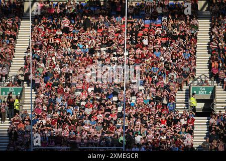 Wigan, Angleterre - 26 juillet 2024 - Rugby League Betfred Super League , Wigan Warriors vs Warrington Wolves au Brick Community Stadium, Wigan, Royaume-Uni Dean Williams Banque D'Images