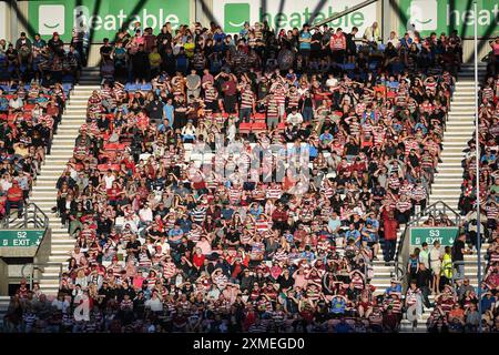 Wigan, Angleterre - 26 juillet 2024 - Rugby League Betfred Super League , Wigan Warriors vs Warrington Wolves au Brick Community Stadium, Wigan, Royaume-Uni Dean Williams Banque D'Images