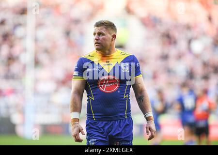 Wigan, Angleterre - 26 juillet 2024 - Luke Yates de Warrington Wolves. Rugby League Betfred Super League , Wigan Warriors vs Warrington Wolves au Brick Community Stadium, Wigan, Royaume-Uni Dean Williams Banque D'Images