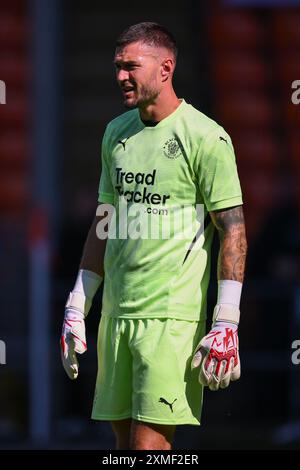 Richard O'Donnell de Blackpool lors du match amical de pré-saison Blackpool vs Sunderland à Bloomfield Road, Blackpool, Royaume-Uni, le 27 juillet 2024 (photo par Craig Thomas/News images) Banque D'Images