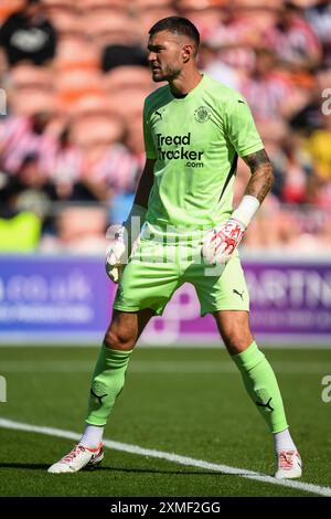 Richard O'Donnell de Blackpool lors du match amical de pré-saison Blackpool vs Sunderland à Bloomfield Road, Blackpool, Royaume-Uni, le 27 juillet 2024 (photo par Craig Thomas/News images) Banque D'Images