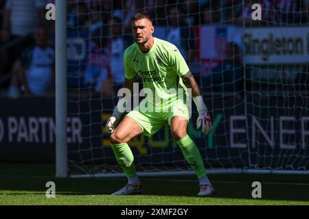 Richard O'Donnell de Blackpool lors du match amical de pré-saison Blackpool vs Sunderland à Bloomfield Road, Blackpool, Royaume-Uni, le 27 juillet 2024 (photo par Craig Thomas/News images) Banque D'Images