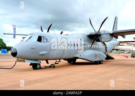 Riat 2024 Fairford un avion de transport moyen Airbus C295 de l'OTAN servant actuellement avec 35 militaires Banque D'Images