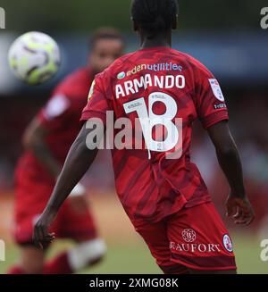 Armando Quitirna de Crawley Town Banque D'Images