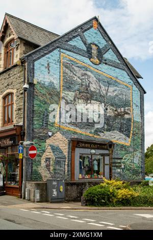 Street Art, Builth Wells, Powys, pays de Galles Banque D'Images