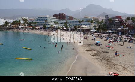 Playa de la Pinta plage à Costa Adeje, Tenerife Banque D'Images