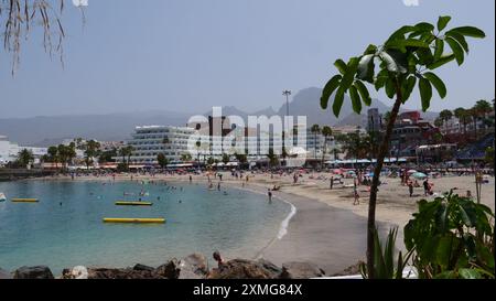 Playa de la Pinta plage à Costa Adeje, Tenerife Banque D'Images