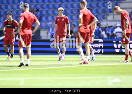 Genk, Belgique. 28 juillet 2024. Isaac Price de Standard photographié avant un match de football entre le KRC Genk et le Standard de Liège, dimanche 28 juillet 2024 à Bruxelles, le jour de l'ouverture de la saison 2024-2025 de la première division du championnat belge 'Jupiler Pro League'. BELGA PHOTO JOHAN Eyckens crédit : Belga News Agency/Alamy Live News Banque D'Images
