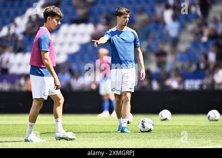 Genk, Belgique. 28 juillet 2024. Jarne Steuckers de STVV photographié avant un match de football entre le KRC Genk et le Standard de Liège, dimanche 28 juillet 2024 à Bruxelles, le jour de l'ouverture de la saison 2024-2025 de la première division du championnat belge 'Jupiler Pro League'. BELGA PHOTO JOHAN Eyckens crédit : Belga News Agency/Alamy Live News Banque D'Images