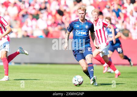 Aalborg, Danemark. 28 juillet 2024. Match de Superliga entre AAB et Silkeborg IF à Aalborg Portland Park le dimanche 28 juillet 2024. (Photo : Henning Bagger/Scanpix 2024) crédit : Ritzau/Alamy Live News Banque D'Images