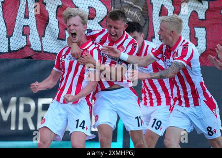 Aalborg, Danemark. 28 juillet 2024. Match de Superliga entre AAB et Silkeborg IF à Aalborg Portland Park le dimanche 28 juillet 2024. (Photo : Henning Bagger/Scanpix 2024) crédit : Ritzau/Alamy Live News Banque D'Images