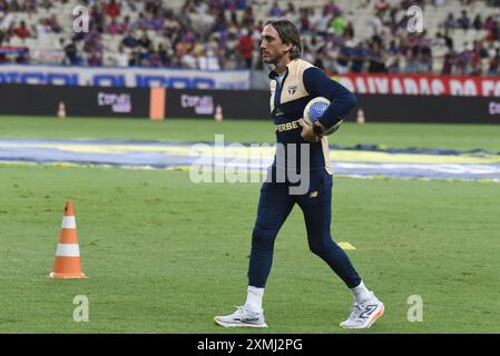 Luis Zubeldia, entraîneur de Sao Paulo lors du match de football Campeonato Brasileiro entre Fortaleza et Sao Paulo à l'Arena Castelao, Fortaleza, Brésil. Caior Rocha (Caior Rocha/SPP) crédit : SPP Sport Press photo. /Alamy Live News Banque D'Images