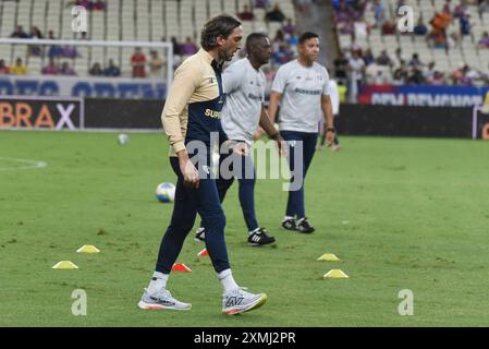 Luis Zubeldia, entraîneur de Sao Paulo lors du match de football Campeonato Brasileiro entre Fortaleza et Sao Paulo à l'Arena Castelao, Fortaleza, Brésil. Caior Rocha (Caior Rocha/SPP) crédit : SPP Sport Press photo. /Alamy Live News Banque D'Images