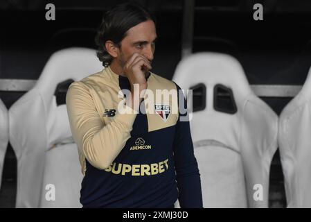 Luis Zubeldia, entraîneur de Sao Paulo lors du match de football Campeonato Brasileiro entre Fortaleza et Sao Paulo à l'Arena Castelao, Fortaleza, Brésil. Caior Rocha (Caior Rocha/SPP) crédit : SPP Sport Press photo. /Alamy Live News Banque D'Images