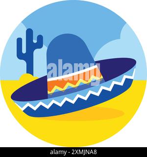 US Holiday Cinco de Mayo Illustration de Vecteur