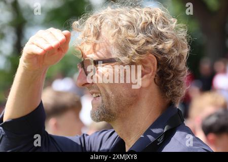 Bayerns Pressesprecher Dieter Nickles, 1. FC Dueren vs FC Bayern Muenchen, Fussball, Freundschaftsspiel, saison 2024-2025, 28.07.2024 Foto : Eibner-Pressefoto/Joerg Niebergall Banque D'Images