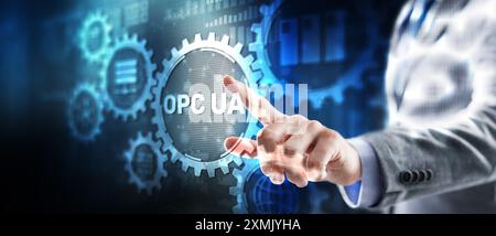 Communications sur plate-forme ouverte. Concept d'interface d'automatisation OPC Banque D'Images
