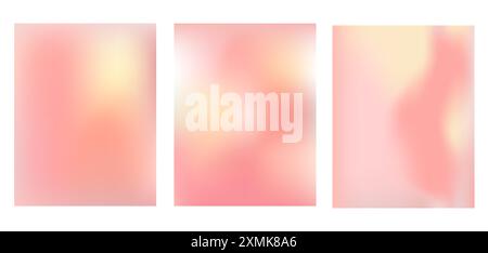 Arrière-plans dégradés définis pour l'automne. collection de modèles de bannières verticales. Illustration vectorielle. Illustration de Vecteur