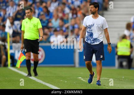 Porto, Portugal. 28 juillet 2024. Dragao Stadium, pré-saison Football Friendly 2024/2025, FC Porto versus Sporting ; Vítor Bruno entraîneur-chef du FC Porto, lors d'un match entre le FC Porto et Al-Nassr pour le pré-saison Football Friendly 2024/2025 au Dragao Stadium de Porto le 28 juillet. Photo : Daniel Castro/DiaEsportivo/Alamy Live News crédit : DiaEsportivo/Alamy Live News Banque D'Images