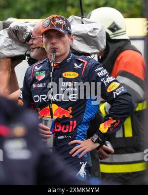 27.07.2024, circuit de Spa-Francorchamps, Spa-Francorchhamps, formule 1 Rolex Grand Prix de Belgique 2024 , im Bild Poleposition für Max Verstappen (NLD), Oracle Red Bull Racing Credit : Alessio de Marco/Alamy Live News Banque D'Images