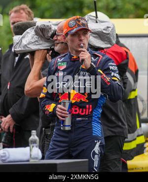 27.07.2024, circuit de Spa-Francorchamps, Spa-Francorchhamps, formule 1 Rolex Grand Prix de Belgique 2024 , im Bild Poleposition für Max Verstappen (NLD), Oracle Red Bull Racing Credit : Alessio de Marco/Alamy Live News Banque D'Images