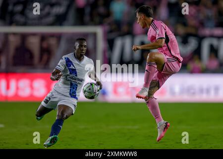 Fort Lauderdale, USA, 27 juillet 2024 Inter Miami CF contre Puebla Leagues Cup. Crédit : Chris Arjoon/American Presswire Banque D'Images