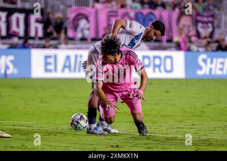 Fort Lauderdale, USA, 27 juillet 2024 Inter Miami CF contre Puebla Leagues Cup. Crédit : Chris Arjoon/American Presswire Banque D'Images